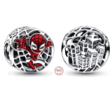 Sterling silver 925 Marvel Spiderman over the city, bracelet bead