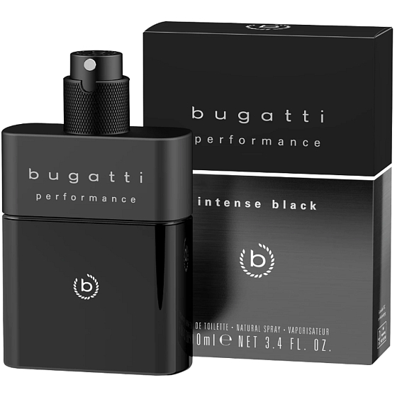 Bugatti Performance Intense Black Eau de Toilette for men 100 ml