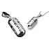 Commemorative urn pendant, Om Man iMantra Buddhist waterproof, stainless steel 28 x 13 mm + chain