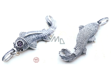 Charm Sterling silver 925 Japanese koi carp, animal bracelet pendant