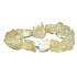 Citrine elastic bracelet made from raw natural stone, approximately 4 cm / 17 cm, stone of abundance, success