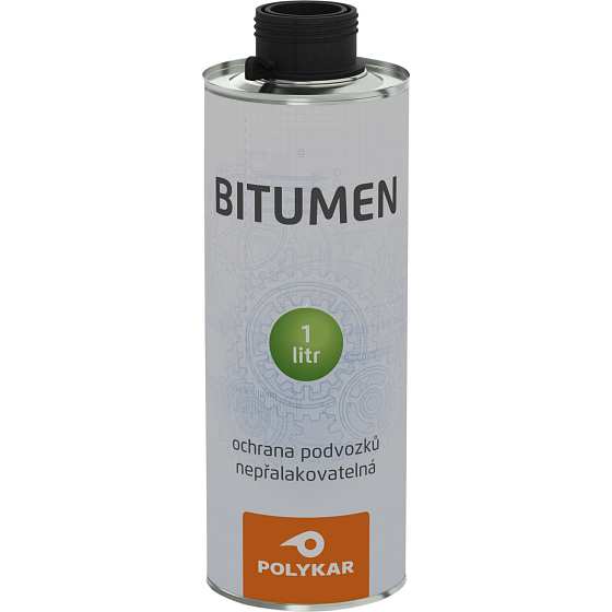 Polykar Bitumen underbody spray for cars, cartridge, black, 1 l
