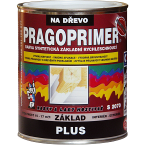 Pragoprimer Plus S 2070 base color for wood, 0100 white, 600 ml