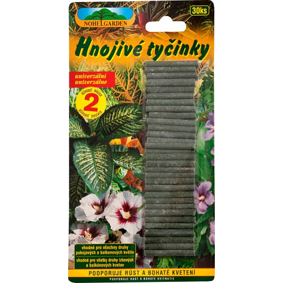 Nohel Garden universal fertilizer sticks for plants, package of 30 sticks