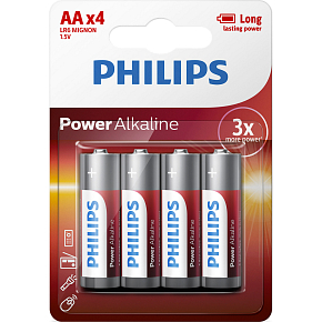 Philips Longlife Power AA Batteries 4 pcs LR6 Mignon 1.5V