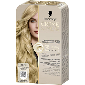 Schwarzkopf Creme Supreme hair dye 9-0 natural very light blonde 60 ml