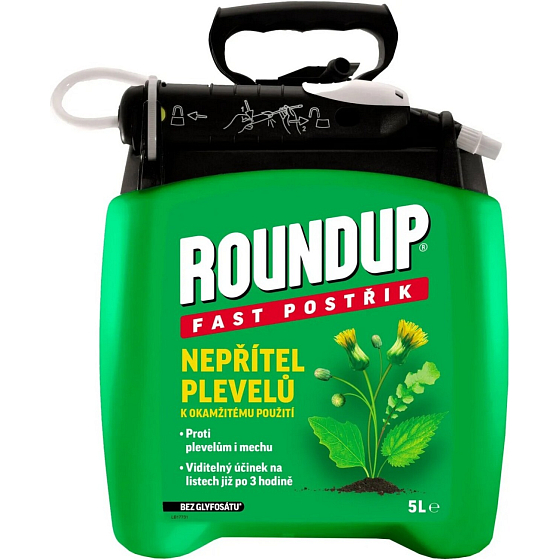 Roundup Fast 3H Pump & Go without Glyphosate, 5 l