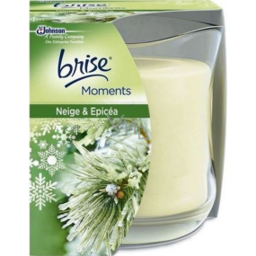 Brise Moments Winter cool scented candle in glass, burning time up to 30 hours 135 g