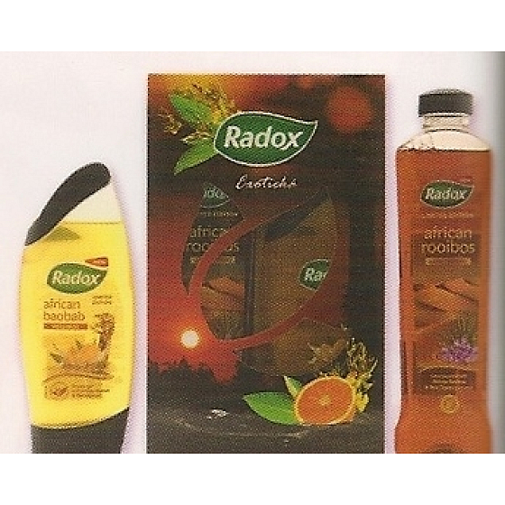 Radox Exotic shower gel 250 ml + bath foam 500 ml, cosmetic set
