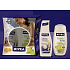 Nivea Free Time shower gel 250 ml + firming body lotion 250 ml, cosmetic set for women