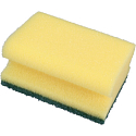 Spokar Sponge for dishes, profiled, 78 × 60 × 45 mm, package 3 pieces