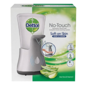 Dettol Aloe Vera Touch-Free Soap Dispenser and Moisturizing Soap Refill 250 ml