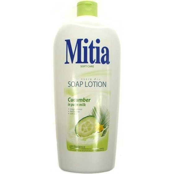 Mitia Cucumber in Palm milk cream liquid soap refill 1 l