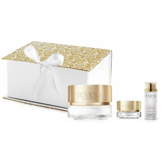 Juvena MasterCream Day Cream 75 ml + MasterCream Cream 10 ml + Miracle Boost Essence Serum 30 ml, cosmetic set