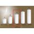 Lima Gastro smooth candle white cylinder 80 x 200 mm 1 piece