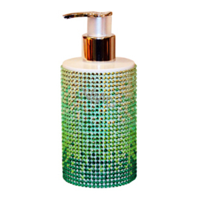Vivian Gray Diamond Sundown Green luxury liquid soap with a 250 ml dispenser