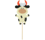 Felt cow recess 8 cm + skewers
