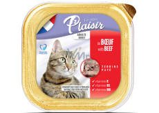 Plaisir Cat Beef tray 100 g