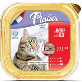 Plaisir Cat Beef tray 100 g
