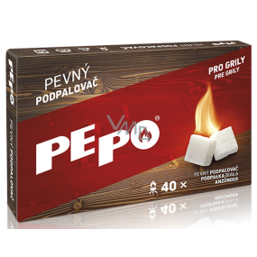 Pe-Po Firel lighter for grills, box of 40 firelighters