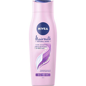 Nivea Hairmilk Natural Shine Caring Shampoo, 250 ml