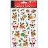 3D Sticker Santa and Reindeer 25 x 14 cm