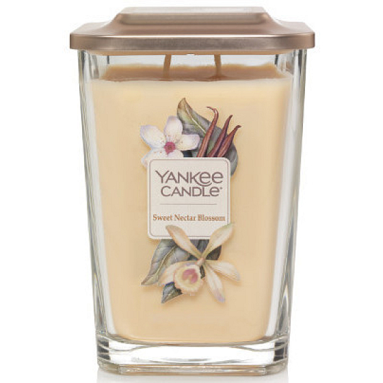Yankee Candle Sweet Nectar Blossom - Sweet Floral Nectar Soy Scented Candle Elevation Large Glass 2 Wicks 552 g