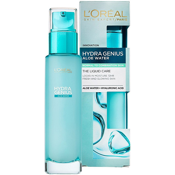 Loreal Hydra Genius Aloe Water Facial Gel Cream For Normal And Mixed Skin 70 ml