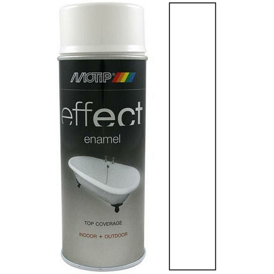 Motip Effect Enamel varnish for improving the appearance and repair of ceramics and enamel bases white spray 400 ml