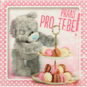 Me to You Congratulations to the envelope 3D Bear with macaroons 15.5 x 15.5 cm