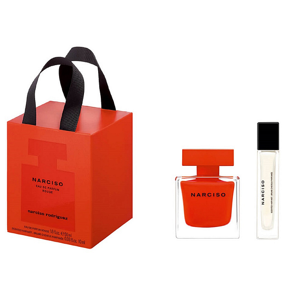 Narciso Rodriguez Narciso Rouge Eau de Parfum for Women 50 ml + Hair Mist 10 ml, Gift Set