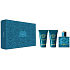 Versace Eros pour Homme Eau de Toilette for Men 50 ml + shower gel 50 ml + aftershave 50 ml, gift set