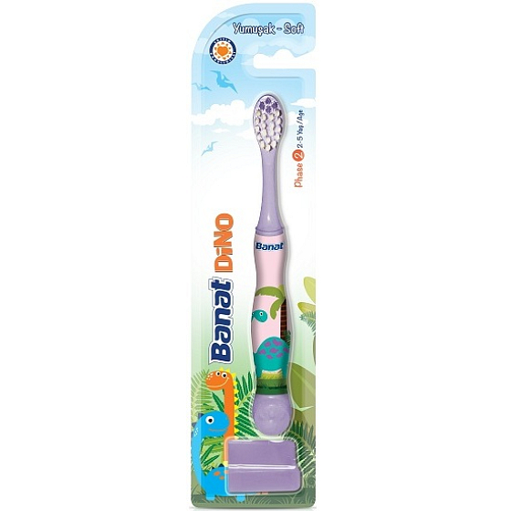 Banat Dino Soft soft toothbrush for children 2-5 years