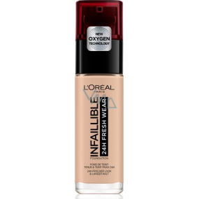 Loreal Paris Infallible 24H Fresh Wear Foundation make-up covers imperfections, does not erase, does not dry the skin 110 Rose Vanilla 30 ml