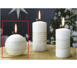 Lima Exclusive candle golden ball 80 mm 1 piece