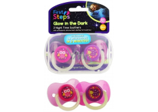 First Steps Glow in the Dark comforter shining in a pink-purple box 2 pieces