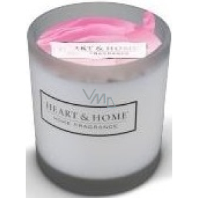 Heart & Home With love Soy scented votive candle in glass burning time up to 15 hours 5.8 x 5 cm