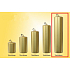 Lima Candle smooth metal gold cylinder 70 x 300 mm 1 piece