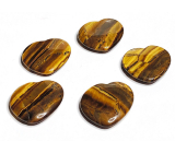 Tiger Eye Hmatka, healing gemstone in the shape of a heart natural stone 3 cm 1 piece, stone of the sun and earth, brings luck and wealth