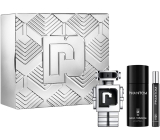 Paco Rabanne Phantom eau de toilette 100 ml + deodorant spray 150 ml + eau de toilette 10 ml miniature, gift set for men