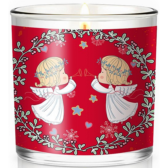 Nekupto Fashion Christmas scented candle Angels 7 x 7,5 cm
