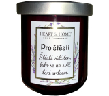 Heart & Home Sweet Cherry Soy Scented Candle with Happiness 110 g