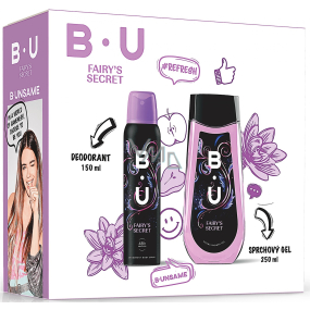 B.U. Fairy Secret deodorant spray 150 ml + shower gel 250 ml, cosmetic set for women
