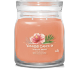 Yankee Candle Tropical Breeze - Tropical Breeze scented candle Signature medium glass 2 wicks 368 g