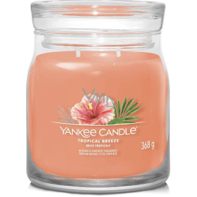 Yankee Candle Tropical Breeze - Tropical Breeze scented candle Signature medium glass 2 wicks 368 g