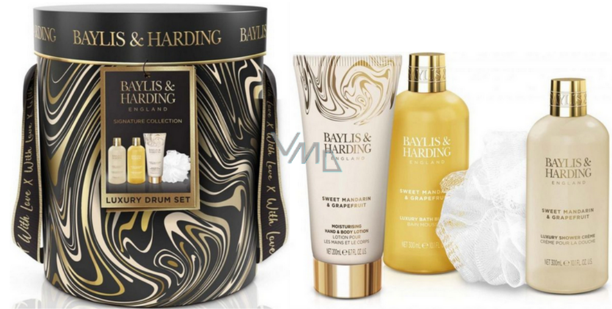 Baylis & Harding Tangerine and Grapefruit shower cream 300 ml + body lotion 200 ml + bath foam
