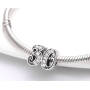 Charm Sterling silver 925 30 anniversary, bead on bracelet