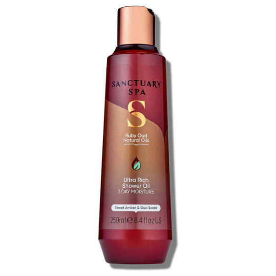 Sanctuary Spa Signature Collection Amber and Oud Nourishing Shower Oil 250 ml
