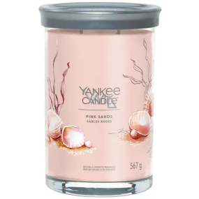 Yankee Candle Pink Sands - Pink Sands scented candle Signature Tumbler large glass 2 wicks 567 g