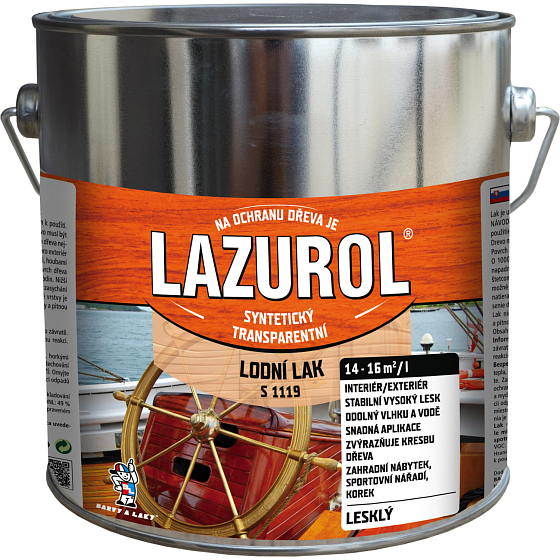 Lazurol S1119 boat varnish clear wood varnish glossy 2.5 l